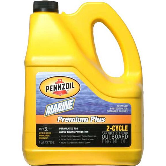 Premium Plus 2-Cycle TC-W3 Outboard Engine Oil, 2.5 Gallons image number 0