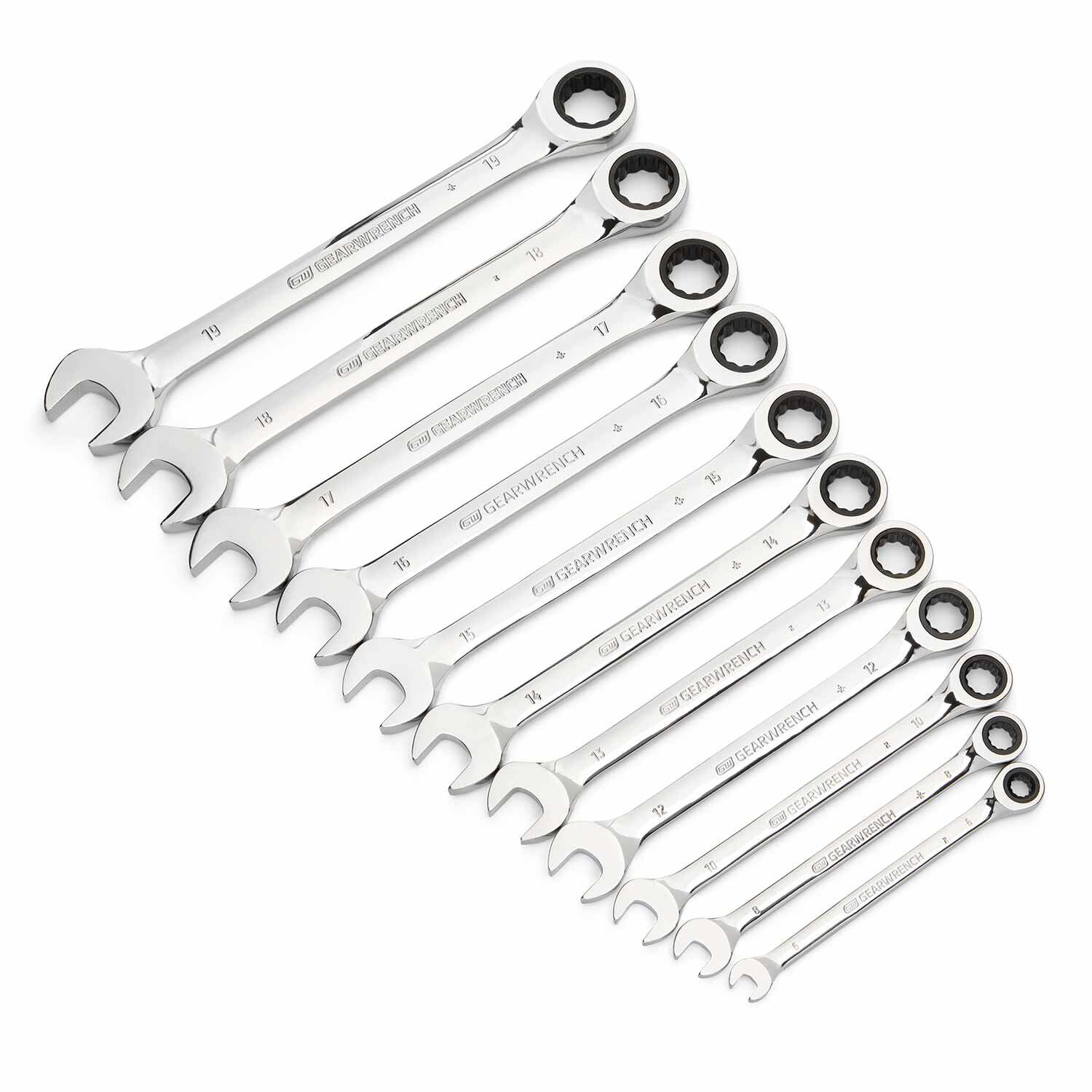 11-Piece Metric Ratcheting Wrench Set