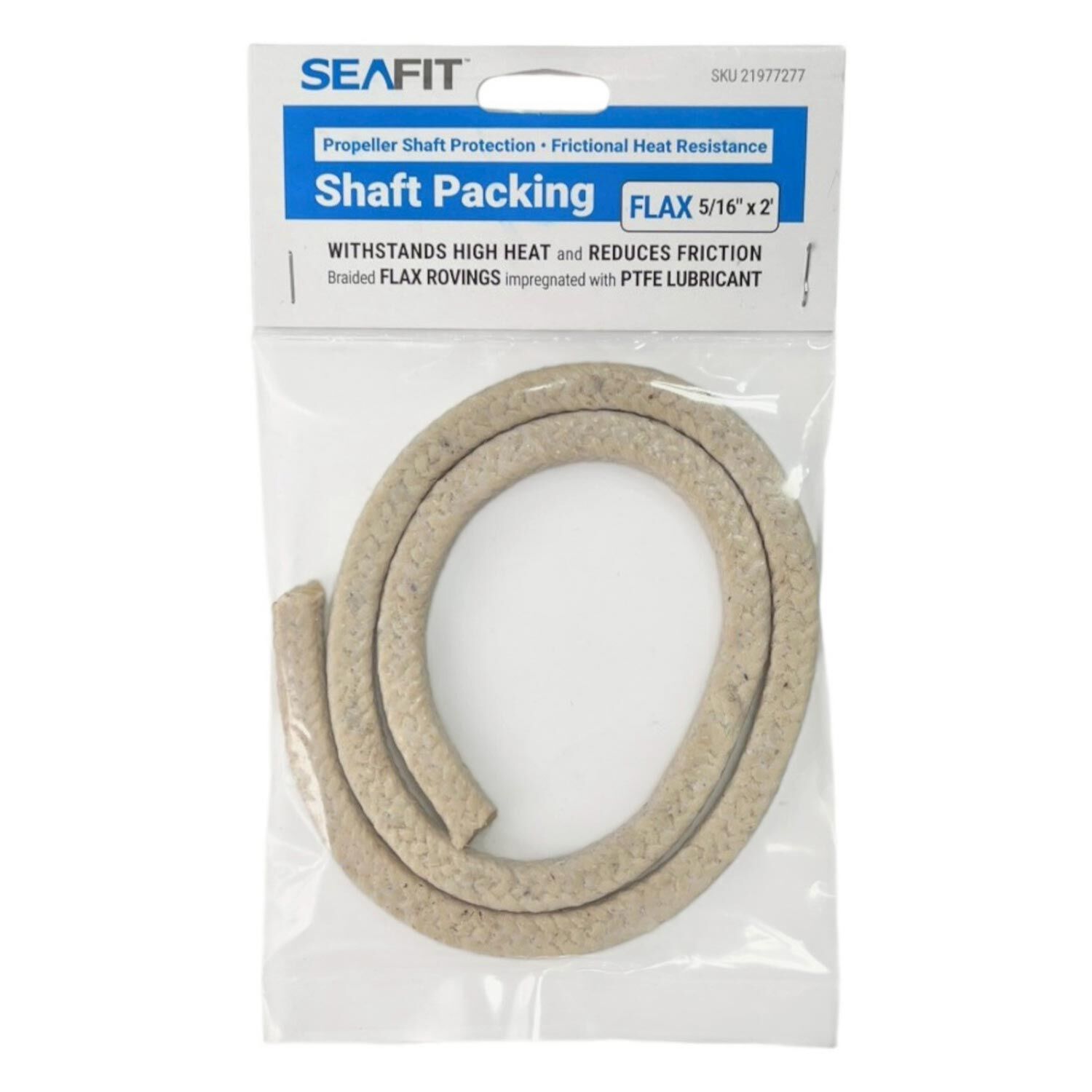 5/6" PTFE Flax Shaft Packing, 2'
