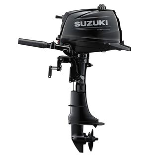 Suzuki DF4A HP 4-Stroke Outboard, 15" Shaft, Manual Start, Black
