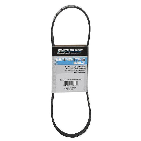 Quicksilver 8M0218433 Alternator Belt for Mercury 175-300hp-450R 3.4L V6 and 4.6L V8 4-Stroke Outboards image number 1