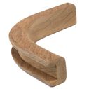 Teak Bulkhead Molding, 1/2" Track Inside Corner, 1 3/16" x 5/8" image number 0