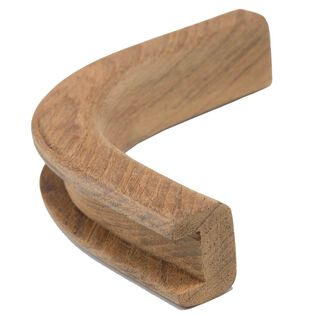 Teak Bulkhead Molding, 1/2" Track Inside Corner, 1 3/16" x 5/8"