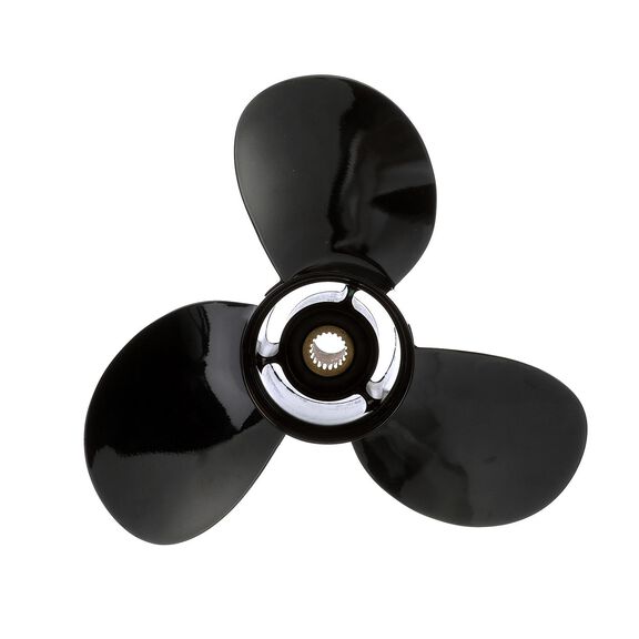 Quicksilver Black Diamond Bravo Two Propeller Black Finish, 20" Diameter x 11" Pitch, Right Hand Rotation image number 0