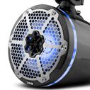 HYDRO 8" Marine Tower Speakers with Integrated RGB LED Lights, 375 Watts, Black Carbon Fiber image number 1