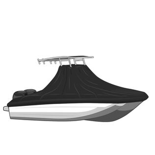Select Fit Boat Cover for Center Console T-Top w/o Bow Rails  - Dual Engines - 21ft6in-22ft5in - BEAM 102in