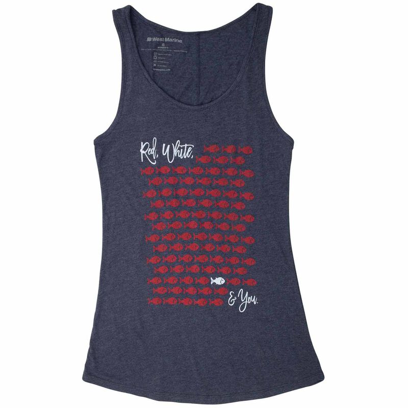 Women's Red White And You Tank Top image number 0