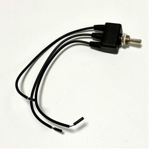 Chrome Plated Toggle Switch, (On)/Off/(On), SPDT