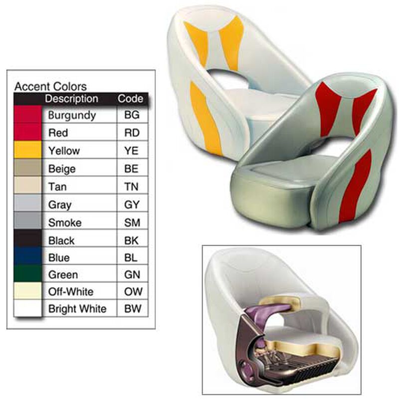 Avenir Bolster Sport Seat, Off-White/Gray image number 0