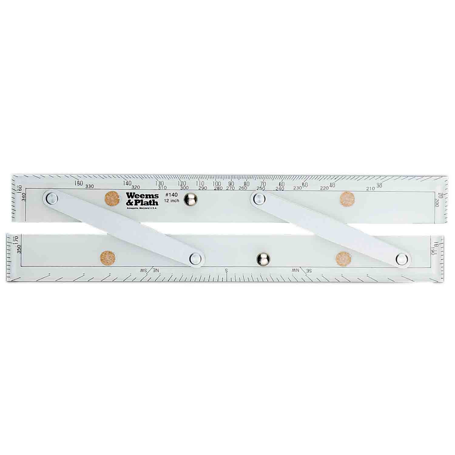 12" Brushed Aluminum Arms Parallel Rule