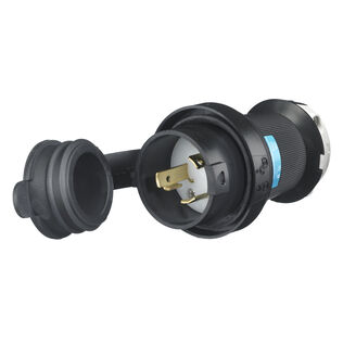Hubbell Marine Twist-Lock, Watertight Safety Shroud Plug, 30A 250, L6-30P