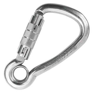 Stainless Steel Twist Lock Carabiner with Eye, 11mm