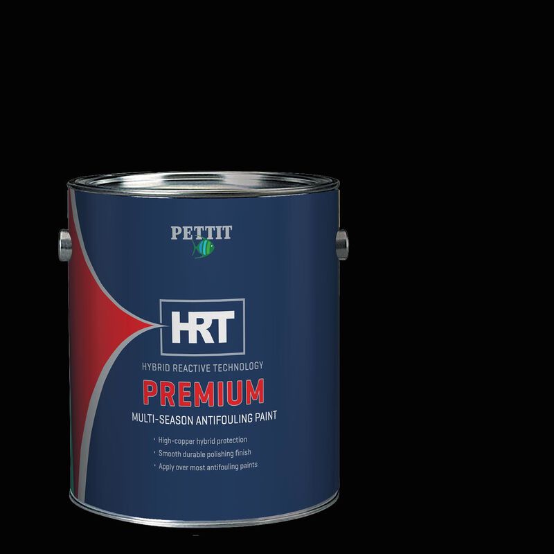 Premium HRT Multi-Season Antifouling Paint, Black, Gallon image number 0