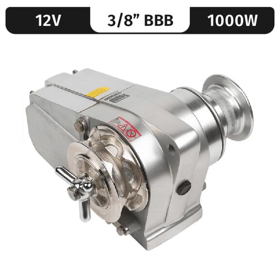 Lofrans Cayman Horizontal Electric Windlass Gypsy Only, 3/8" BBB, 12/24V DC, 1000W image number 0