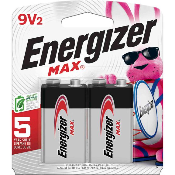 Energizer MAX 9V Batteries, 2 Pack image number 0