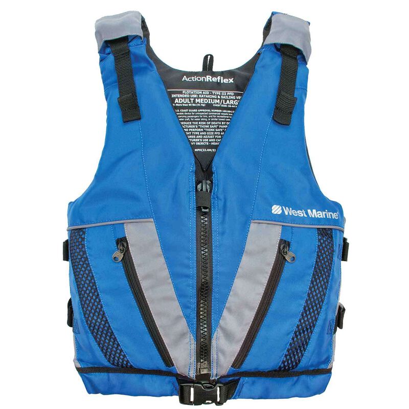 WEST MARINE Action Reflex Life Jackets, Blue West Marine