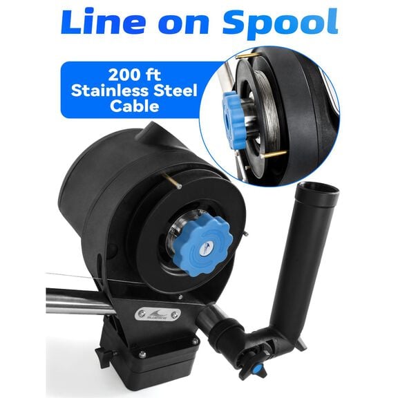 BLUEWING Electric Auto Downrigger Black Billfish 180 image number 4