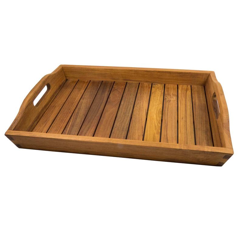 Shower and Spa Tray with Oiled Finish image number 0