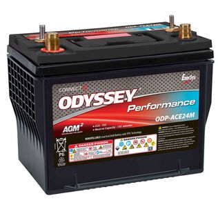 Odyssey Performance Group 24 Dual Purpose Marine AGM Battery with Bluetooth CONNECT Monitoring System, 755 Cold Cranking Amps, 155 Reserve Minutes
