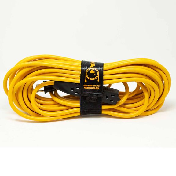 50' Medium Duty 5-15P to (3) 5-15R Household Power Cord With Storage Strap image number 2