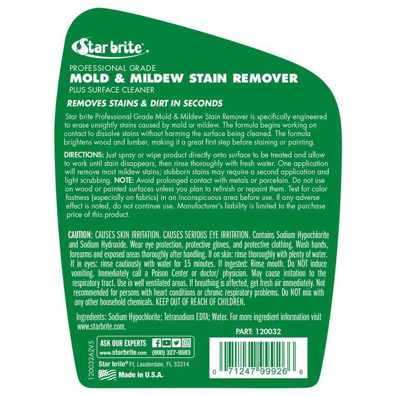 Professional Grade Mold & Mildew Stain Remover, 32 oz. image number 4