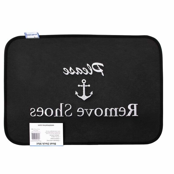 Embroidered Welcome Boat Boarding Mats, Please Remove Shoes image number 2