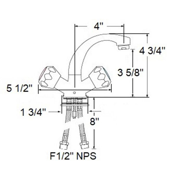 Marine Heavy Duty Basin Mixer image number 1