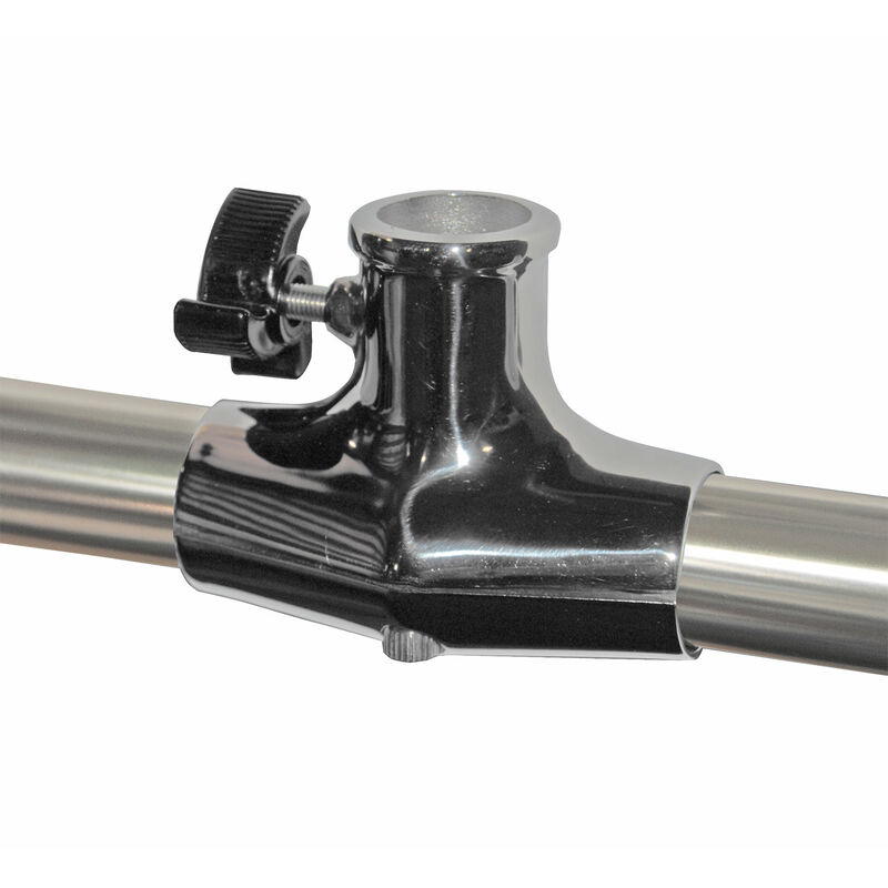 Taylor Made Rail Mount Flag Pole Socket Stainless Steel for 1/8"-1-1/4" rails - 1" Flag Staff with Thumb Screw | Camping World