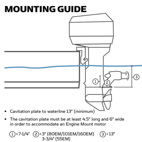 Riptide Engine Mount Trolling Motor, 55 lb. Thrust, 12V image number 2
