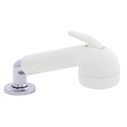 Deck-Mount Sprayer Large Warm White Sprayer No Hook, w/Elbow, 6' Stainless Steel Hose, Low Profile Holder image number 0