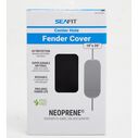 10" x 26" Center Hole Neoprene Fender Cover, Black image number 1