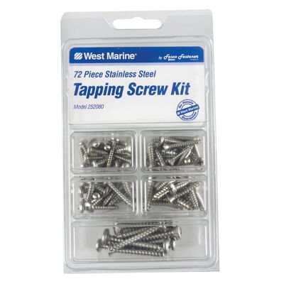 Stainless Steel Phillips Tapping Screw Kit 72-Pack