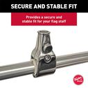 Rail-Mount Flag Pole Socket for 7/8" - 1" Rails image number 3