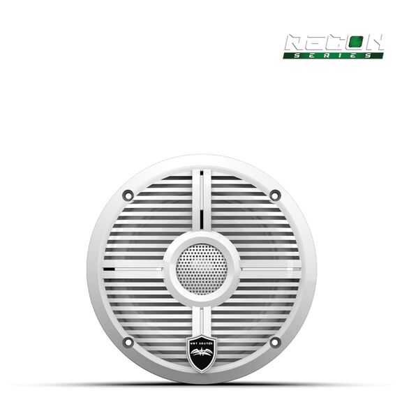 Wet Sounds RECON 6 XW-W 6.5-inch High Output Component Style Coaxial Speakers with XW-White Grilles image number 1