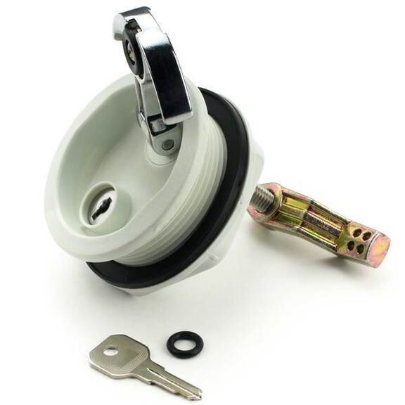 T-Handle Surface Mount Latch, Black/Chrome image number 1