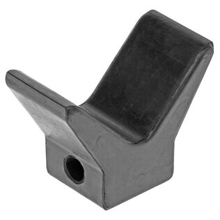2" Trailer Bow Stop, Black Rubber