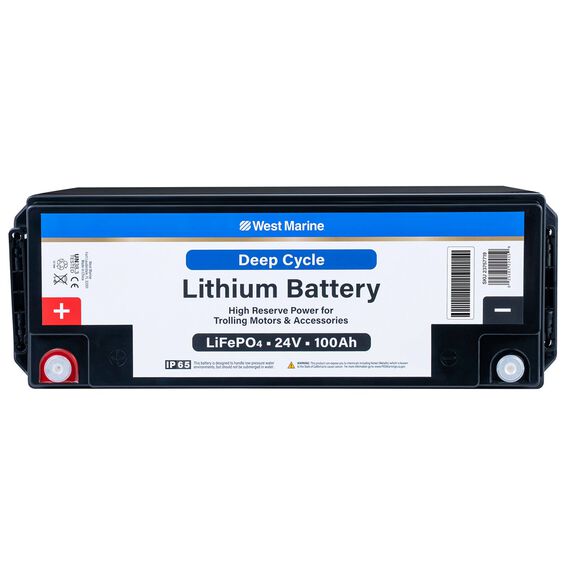 Group 49 Lithium Iron Phosphate Deep Cycle Battery, 24V 100Ah, Certified to ABYC Standards image number 2