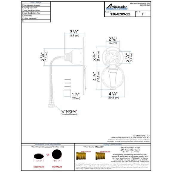 Trinidad Recessed Control Valve Cold Only, Arctic White Cup & Lid, Chrome Trinidad Handle image number 3