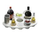 Party Barge Vertical Drink Holder, White image number 1