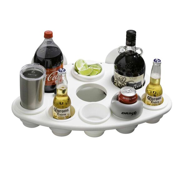 Party Barge Vertical Drink Holder, White image number 1