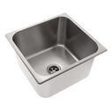Rectangle Sink Brushed Finish, 304 Stainless Steel, 2" Drain, SoundKOTE image number 0