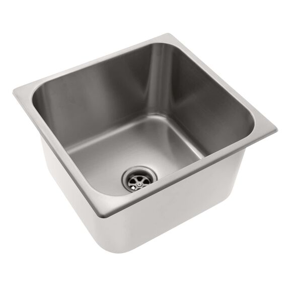 Rectangle Sink Brushed Finish, 304 Stainless Steel, 2" Drain, SoundKOTE image number 0
