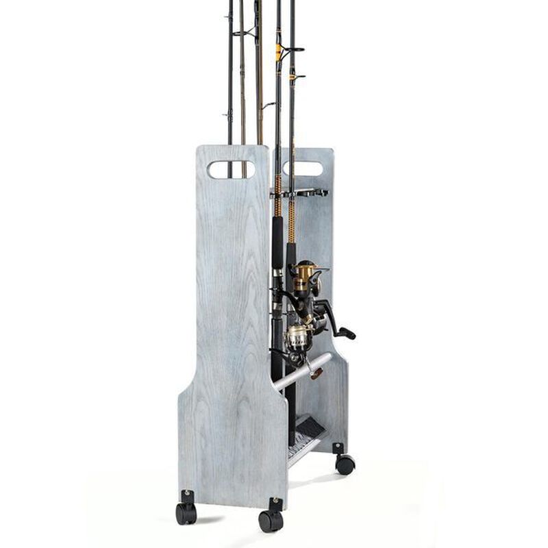 ORGANIZED FISHING Driftwood Series Rolling Rod Rack West Marine