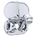 Trinidad Transom Shower Cold Only, Chrome Cup & Lid, Small Chrome Sprayer, 10' White Rubber Hose, Chrome Trinidad Handle image number 1