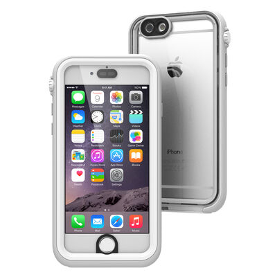 Waterproof Case for iPhone 6/6S, White and Mist Gray