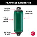 6 1/2" X 22" Super Gard Fender, Hunter Green image number 1