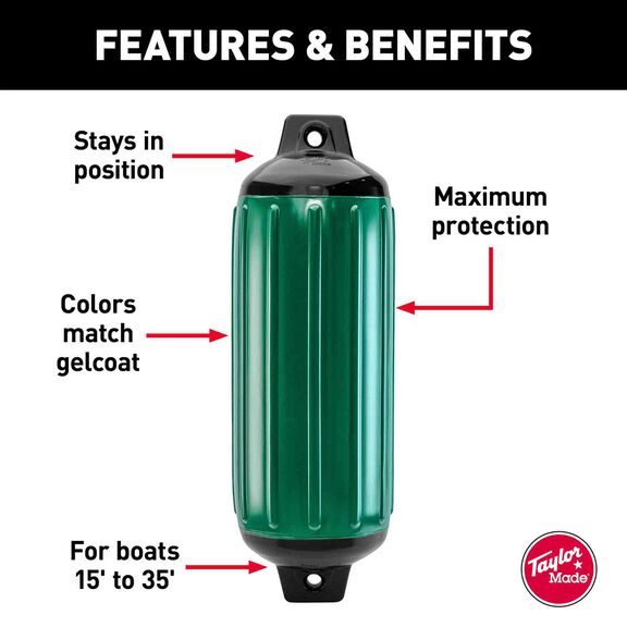 6 1/2" X 22" Super Gard Fender, Hunter Green image number 1