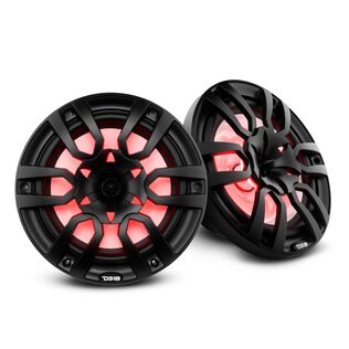 HYDRO 10" 2-Way Marine Speakers with Integrated RGB LED Lights, 400 Watts, Matte black