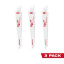 6&rdquo; 8TPI Drywall SAWZALL&trade; Blades, 3 Pack image number 0