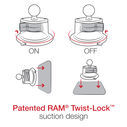 Tab-Tite&trade; with RAM&reg; Twist-Lock&trade; Suction Cup for Tablets with Cases image number 2